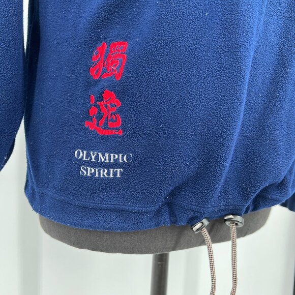 Bogner Y2K 1998 Olympic Games Nagano Fleece 1/2 Zip‎ Pullover Mens Blue Size L - Picture 6 of 13